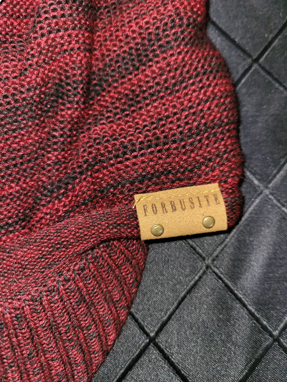 Forbusite Knit Beanie Slouchy Fleece Lined Hippie Ski Hat With Brim Os New